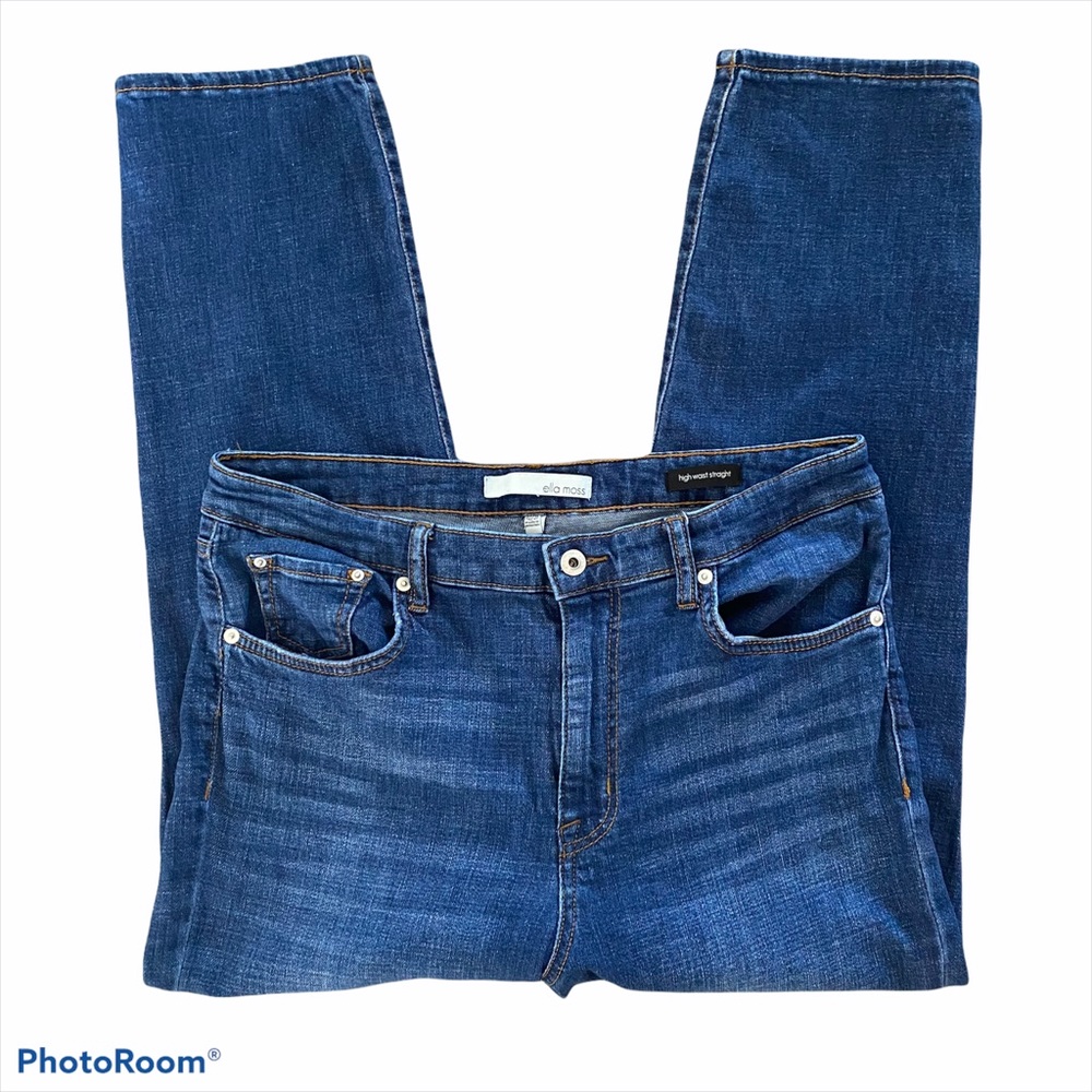 Ella Moss Women's Straight Leg Jeans - Indigo Blue Denim